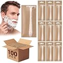 LemonRoad 100 Pcs Individually Wrapped Disposable Razors Bulk for Women Men