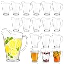 LemonRoad 18 Pcs 60oz Plastic Water Pitchers Clear for Party Restaurant
