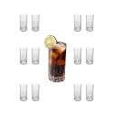 LEMONSODA Crystal Cut Old Fashioned Glass Sets - 10oz/12oz Ultra-Clear Premium Lead-Free Rocks Glass Tumbler For Drinking Bourbon, Scotch, Cognac, Cocktails (11.5oz, Set of 12)