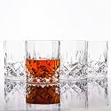 LEMONSODA Crystal Cut Old Fashioned Glass Sets - 10oz/12oz Ultra-Clear Premium Lead-Free Rocks Glass Tumbler For Drinking Bourbon, Scotch, Cognac, Cocktails (10oz, Set of 4)