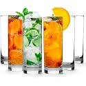 LEMONSODA Premium Highball Glass Set, Tom Collins Glasses 12oz Set of 6