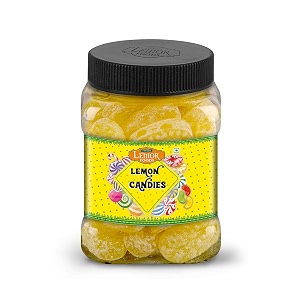 lemor fruit candy lemon flavored sugar candy khatti mithi goli sugar boiled candy 2 jars of 165 gms each mint candy for kids and adults