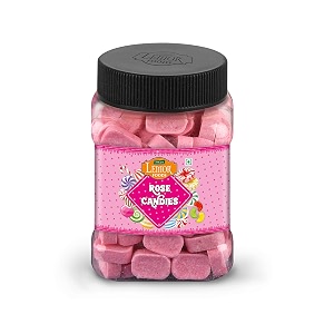 lemor fruit candy sugar candy rose mint flavored sugar boiled candy for kids and adults 330 gms 165 gm x 2 jars mint candy for kids and adults khatti mithi goli