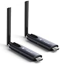 Lemorele Wireless HDMI Transmitter and Receiver, Aluminum Alloy Deep Gray, 5Ghz up to 656ft, 1080P 60Hz, Plug and Play with TuTuPlay App Monitor, for Security, Streaming, Home Theater, PC/TV. 1TX+1RX