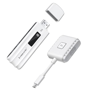 lemorele wireless usb-c transmitter and hdmi receiver kit plugampplay usb-c to hdmi wireless extender 245g 164ft range 1080p full hd for streaming videoampaudio to hd tvmonitor from phonelaptop
