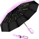 Lengloy Travel Umbrella Windproof Automatic Umbrella big size for men, Umbrella Umbrella (Pink, Black)