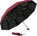 Lengloy Travel Umbrella Windproof Automatic Umbrella big size for men, Umbrella Umbrella (Maroon)