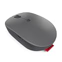 Lenovo Go USB-C Essential Wireless Mouse, 2.4 GHz Nano USB-C Receiver, Adjustable DPI, Rechargeable Battery, Ambidextrous, GY51C21210, Grey