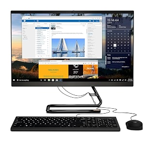lenovo ideacentre a340 23834604cmfull hd ips all-in-one desktop intel core i3-10110u8gb1tb hddwindows 11ms office 2021integrated intel uhd graphicshd 720p camerabusiness black f0e800y0in