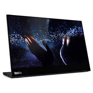 lenovo thinkvision m14t 14 inch 3556 cms fhd ips 1920 x 1080 pixelstouchscreen 300 nits monitorled usb port 60hz refresh rate active pen with battery tilt height adjust stand raven black