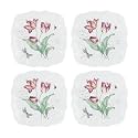 Lenox 894308 Butterfly Meadow Square 4-Piece Accent Plates