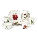 Lenox 899126 Peanuts Gang Dessert Set for 12, 12-Piece Dinnerware Set, Plates and Bowls