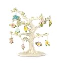 Lenox Celebrate Flowers 10-Piece Ornament &amp; Tree Set, 6.35 LB, Multi, 11