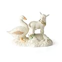 Lenox First Blessing Nativity Lambs and Goose Figurine, Christmas Decoration