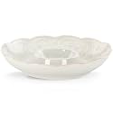 Lenox French Perle White Chip and Dip Tray