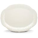 Lenox French Perle White Oval Stoneware Serving Platter