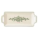 Lenox Holiday Ivory Christmas Porcelain Serving Tray