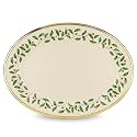 Lenox Holiday Oval 13-Inch Porcelain Christmas Serving Platter