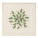 Lenox Holiday Porcelain Christmas Trivet, 6 Inch