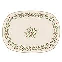 Lenox Holiday Porcelain Oblong Christmas Serving Platter