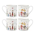 Lenox Merry Grinchmas Christmas Porcelain Mug Set for 4, 11oz
