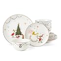 Lenox Merry Grinchmas Porcelain 12-Piece Christmas Dinnerware Set for 4