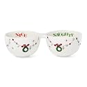 Lenox Merry Grinchmas Porcelain Double Christmas Dip Bowl