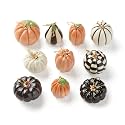 Lenox Pumpkin 10-Piece Mini Porcelain Halloween Hanging Ornament Set