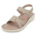 LENSBURY Women Stylish Slippers Flip Flops Cream
