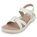 LENSBURY Women Stylish Slippers Flip Flops Cream