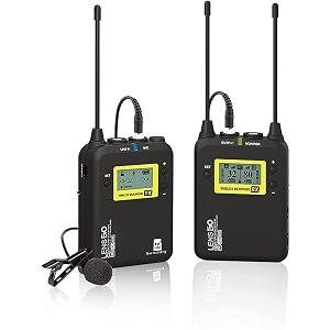 lensgo lmw-328c wireless microphone system omnidirectional black