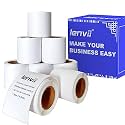 LENVII 1.5 x 2.7 inches White Direct Thermal Labels,40 mm X 70 mm Self-Adhesive Thermal Label Sticker,Waterproof/Oil Resistant/Friction resistance Thermal Label Paper,Thermal Printer Labels for Shipping, Barcodes Sticker Labe