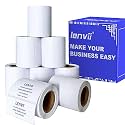 LENVII 2 x 1 inches White Direct Thermal Labels,50mm x 25mm Self-Adhesive Thermal Label Sticker,Waterproof/Oil Resistant/Friction resistance Thermal Label Paper,Thermal Printer Labels for Logo, Shipping, Barcodes Sticker Labe