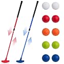 Lenwen 2 Pcs Adjustable Golf Putter, Two Way Handed Mini Club