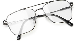 leo eye wear full rim square anti glare  blue cut computer glass for men  women 55 mm