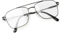 Leo Eye Wear Full Rim Square Anti Glare & Blue Cut Computer Glass For Men & Women (55 mm)