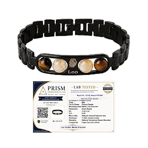 Zodiac Crystal Bracelet for Men & Women | Aries (Mesh), Taurus (Vrishabh), Gemini (Mithun), Cancer (Karka), Leo (Simha), Virgo (Kanya), Libra (Tula),