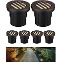 LEONLITE 6-Pack Dia. 4 Inch 5CCT Well Light Grated Top Oil Rubbed Bronze