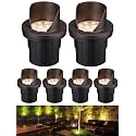 LEONLITE 6-Pack Dia.4 Inch 3000K Well Lights Shielded Top Oil Rubbed Bronze
