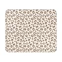 Leopard Mouse Pad - 9.5x7.9 Inch Light Brown Cheetah Mousepad Animal Print Keyboard Mat with Anti-Slip Rubber Base for Computer Mouse Keyboard Home and Office