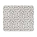 Leopard Mouse Pad - 9.5x7.9 Inch Grey Cheetah Mousepad Animal Print Keyboard Mat with Anti-Slip Rubber Base for Computer Mouse Keyboard Home and Office