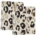 Leopard Pattern Brown Spots 3 Ring Binder with 2 Interior Pockets