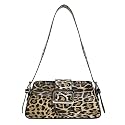 Leopard Print Shoulder Bag Cheetah Print Hobo Handbag Women Leather Vintage Clutch Handbag Purse