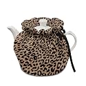 Leopard Print Tea Cosy Kitchen Home Decorative Insulated Tea Pot Cover Breakfast Warmer Teapot Cozies for Home Kitchen Table Decor