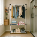 LEOPAX Aluminium Floor Cloth Dryer Stand Heavy