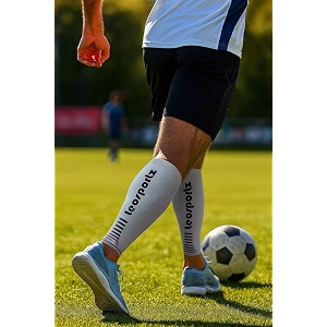 leosportz calf support shin brace support - shin splints compression sleeves for men amp women  leg compression for sports gym running cycling jogging workout pain relief injury