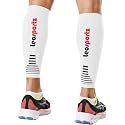 Leosportz Calf Support Shin Brace Support - Shin Splints Compression Sleeves for Men &amp; Women | Leg Compression for sports Gym Running Cycling Jogging Workout Pain Relief Injury