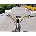 Leosportz Cycle Handlebar for Bicycles - BMX Bikes Handle Bars Aluminum | Mountain Bikes Handlebar for Adult Bikes | Lightweight 350g Bike Handlebar (Golden)