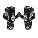 Leosportz Knee Caps for Men Women Gym Workout(Pack of Two) - Knee Support for Knee Pain with Knee Band | Extra Compression Knee Sleeves Leg Supporter for Gym (XXL, Black n White)