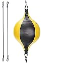 Leosportz Punching Bag Set with Boxing Wraps - Speed Bags for Boxing, Judo, Kickboxing | Boxing Bag Made of PU for Men (Speed Bag)